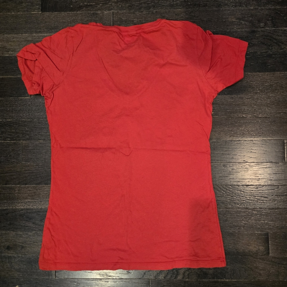 NFL Team Apparel Buffalo Bills "Bills Mafia" V-Neck T-Shirt - Red - SZ Medium - Picture 2 of 4